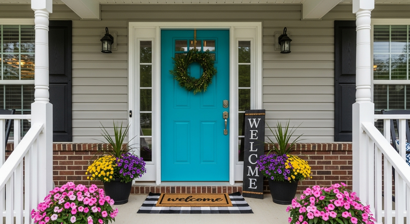 4. Boost Your Curb Appeal: Paint Your Front Door
