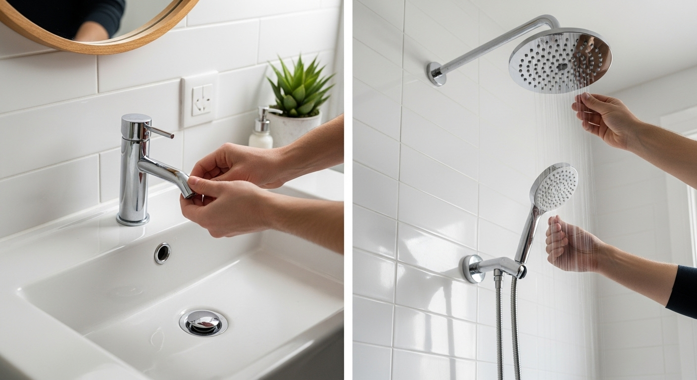7. Revamp Your Bathroom with a New Shower Head and Faucet