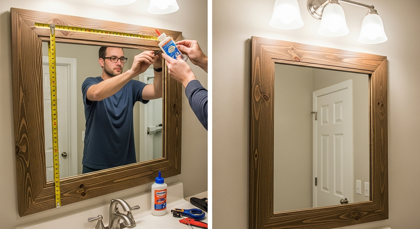10. Frame Your Bathroom Mirror
