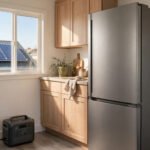 how many solar panels to run a refrigerator in a small home setup