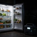 how long will a 1000Wh power station run a refrigerator during a blackout